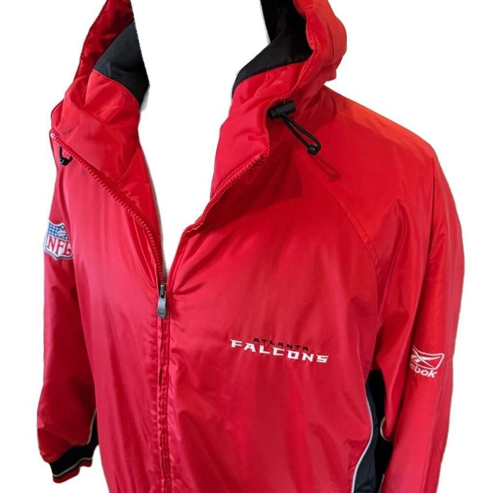 Vintage Reebok NFL Team Apparel On Field Atlanta Falcons Hooded Jacket Size XL - Picture 3 of 4